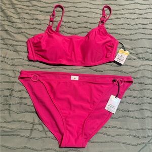 Shade & Shore Vibrant Pink Bikini Set